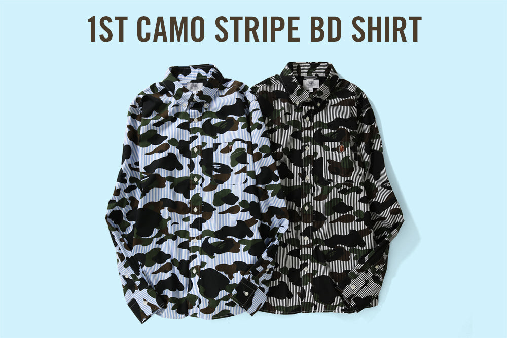 1ST CAMO STRIPE BD SHIRT M