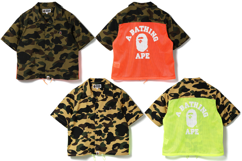 1ST CAMO BACK MESH S/S SHIRT