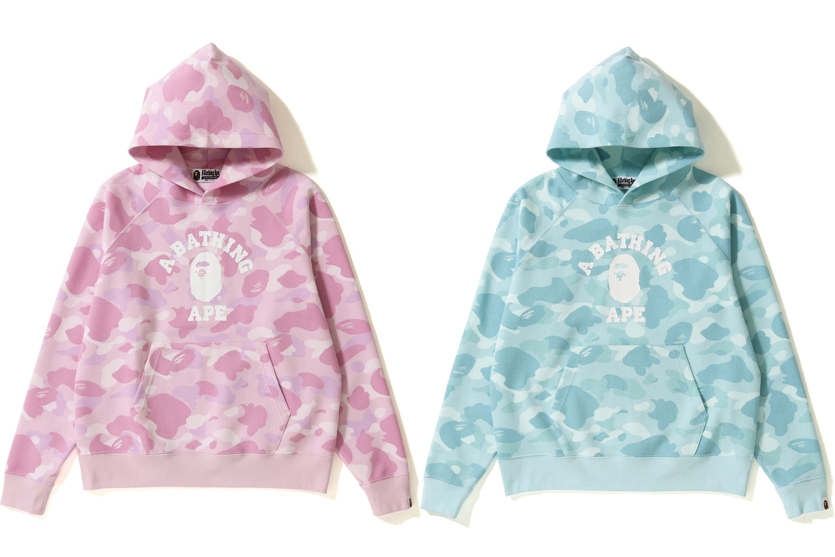 PASTEL COLOR CAMO WIDE PULLOVER HOODIE | bape.com