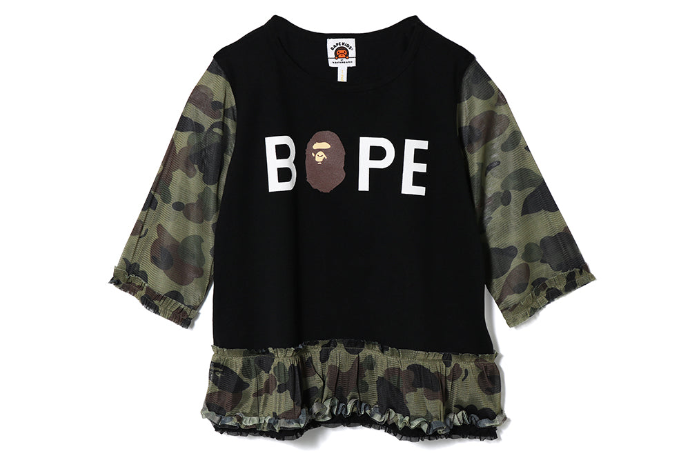 1ST CAMO BAPE® 3/4 SLEEVE TEE