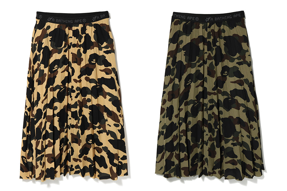 1ST CAMO PLEATED SKIRT | bape.com