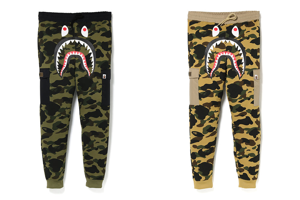 1ST CAMO SHARK SLIM SWEAT CARGO PANTS