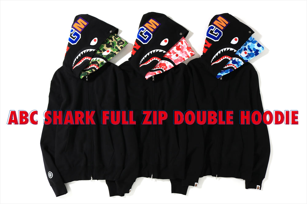 ABC SHARK FULL ZIP DOUBLE HOODIE