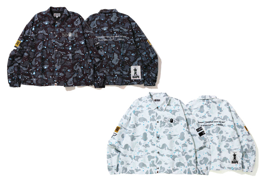 RELAXED SPACE CAMO COACH JACKET