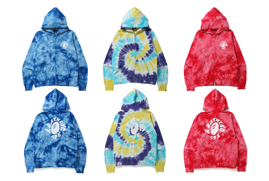 Bape tie dye hoodie Clearance