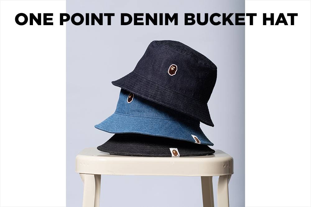 ONE POINT DENIM BUCKET HAT