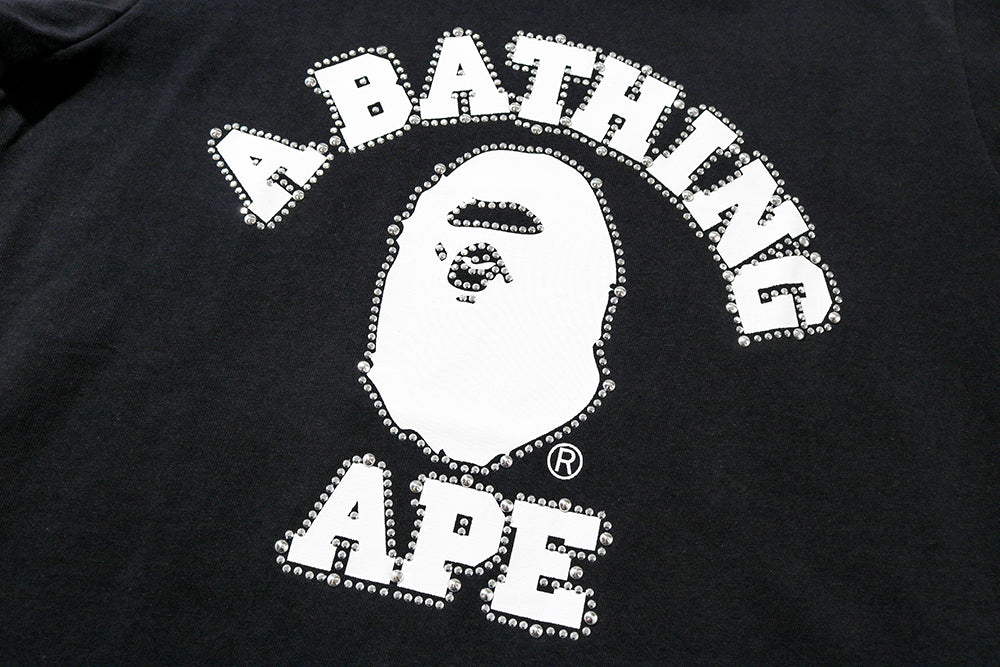 STUDDED COLLEGE TEE | bape.com