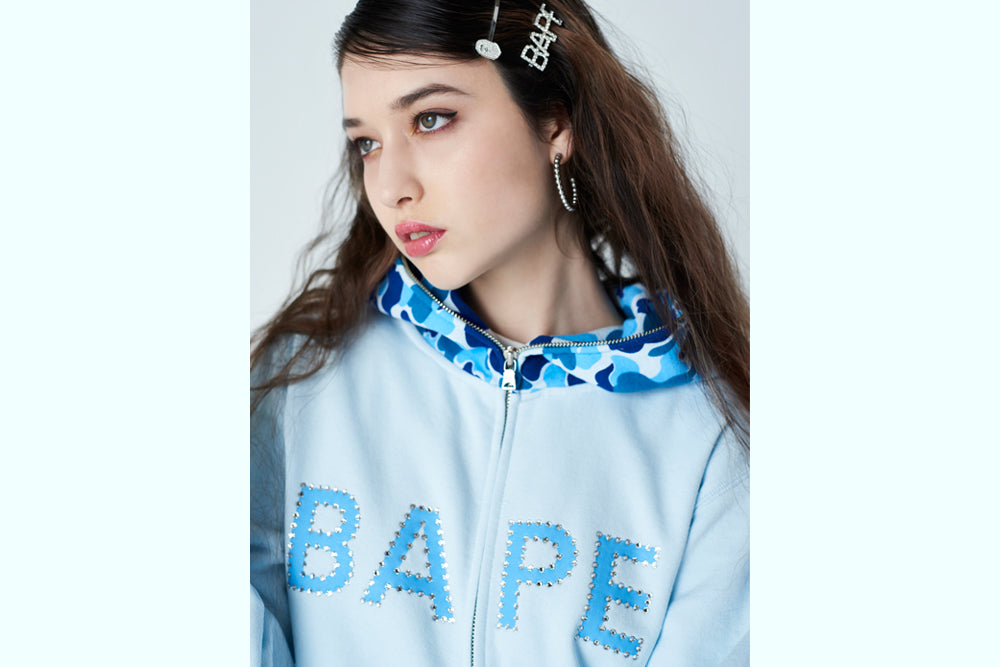 ABC CAMO CRYSTAL STONE BAPE® FULL ZIP HOODIE