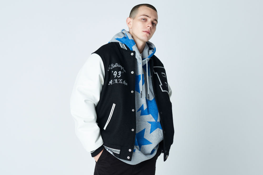 A BATHING APE® VARSITY JACKET