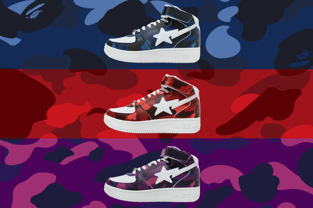 Colorful Bape COLOR CAMO BAPE STA™ MID | bape.com