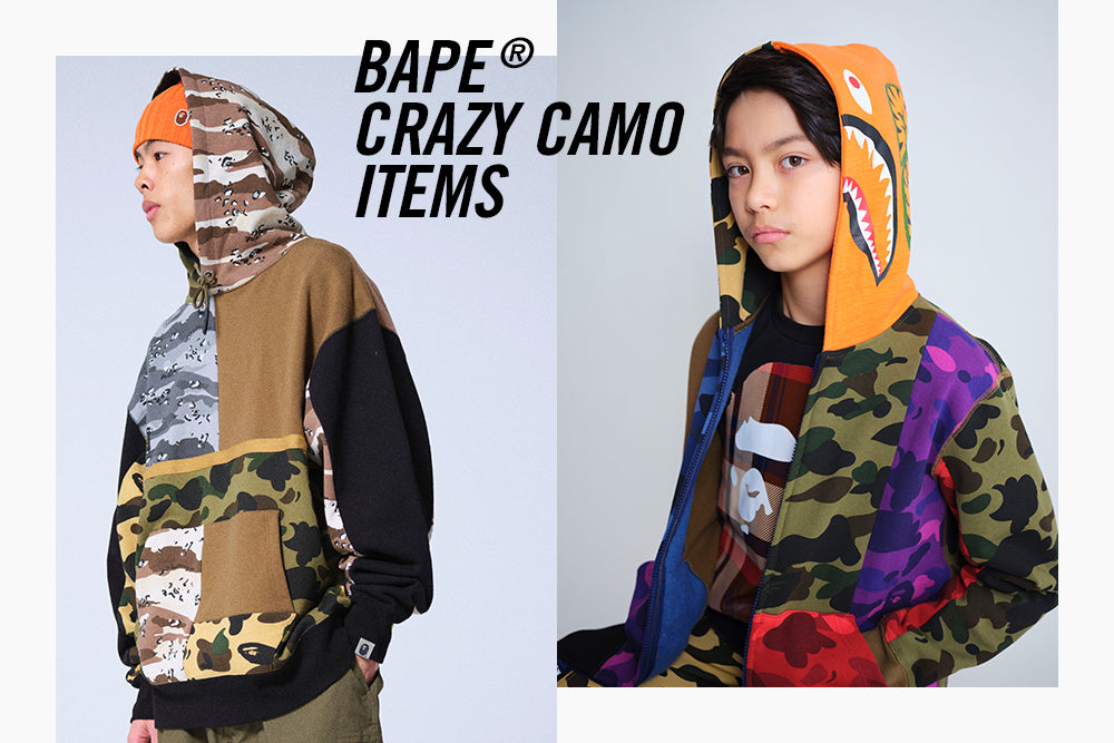 BAPE® CRAZY CAMO ITEMS