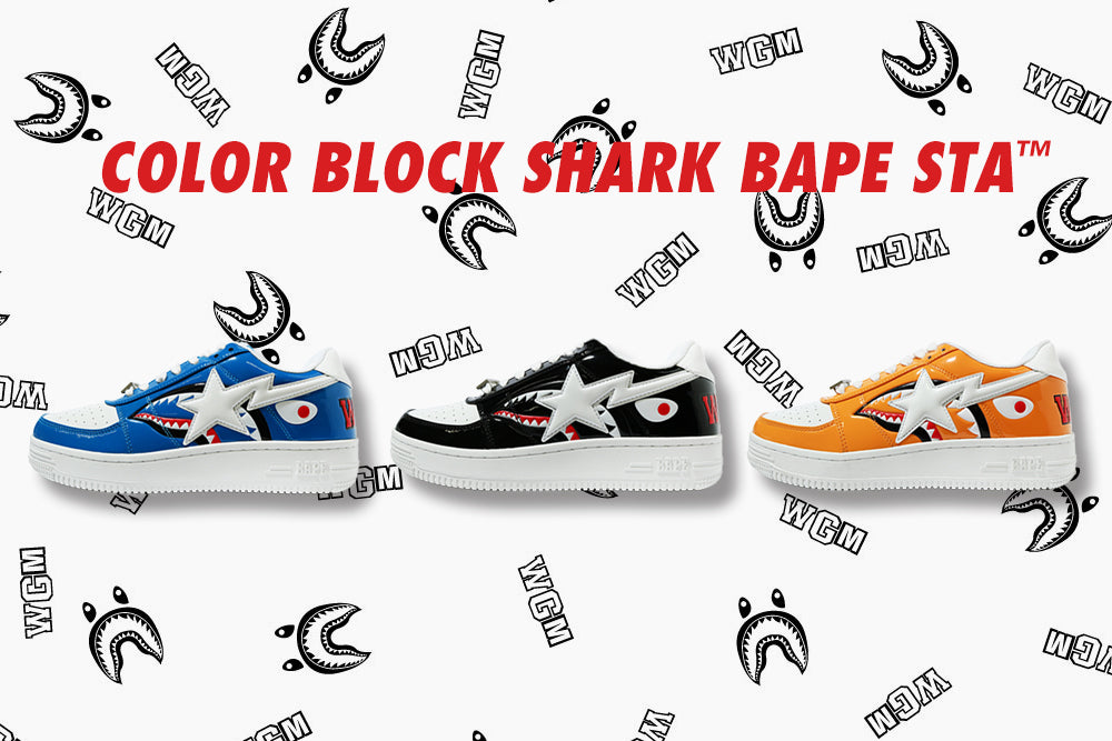 COLOR BLOCK SHARK BAPE STA™ LOW