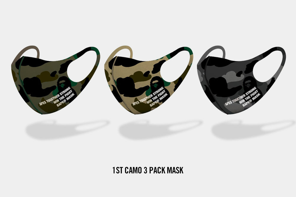 1ST CAMO  3PACK MASK