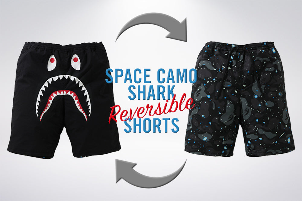 SPACE CAMO SHARK REVERSIBLE SHORTS