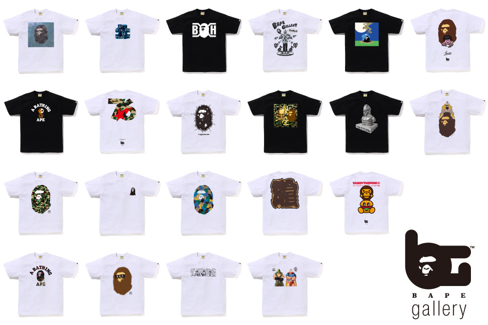 BAPE GALLERY™ TOKYOのTシャツがBAPE.COMにて販売開始