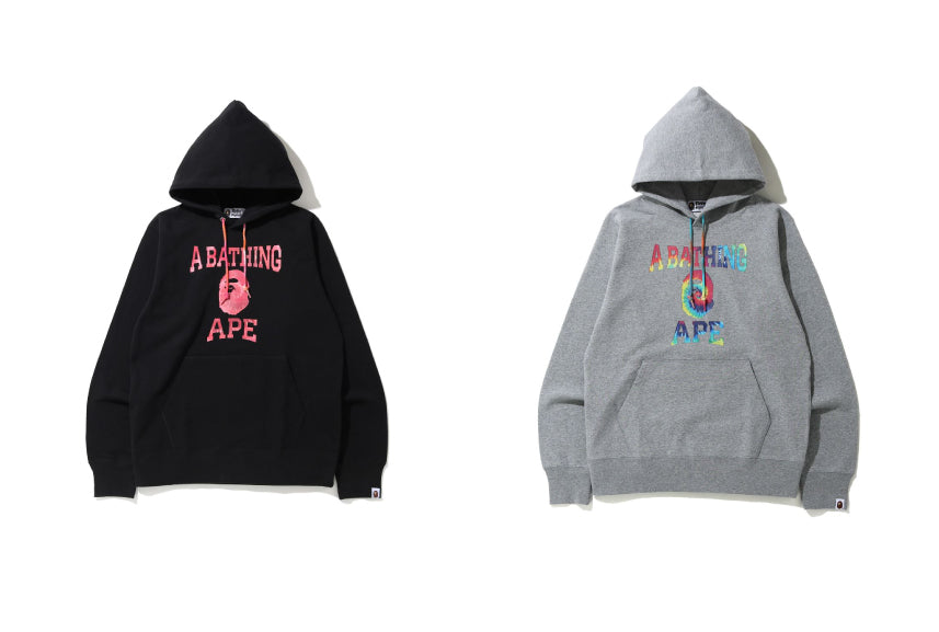 BAPE® TIE DYE PULLOVER HOODIE | bape.com