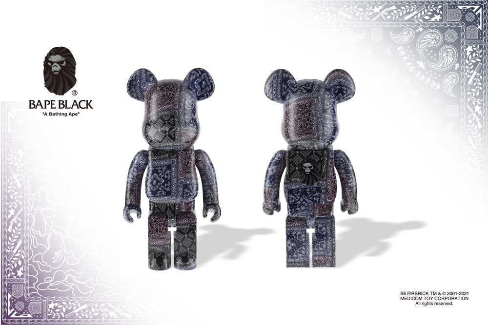BAPE® BLACK BE@RBRICK BANDANA | bape.com BAPE® BLACK BE@RBRICK BANDANA | bape.com