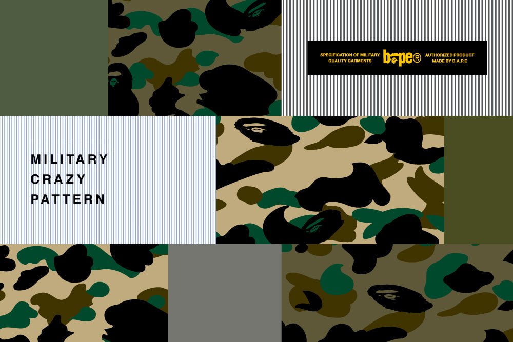 MILITARY CRAZY PATTERN | bape.com