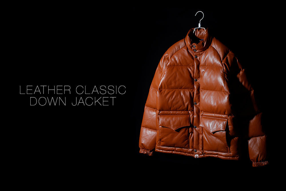 LEATHER CLASSIC DOWN JACKET