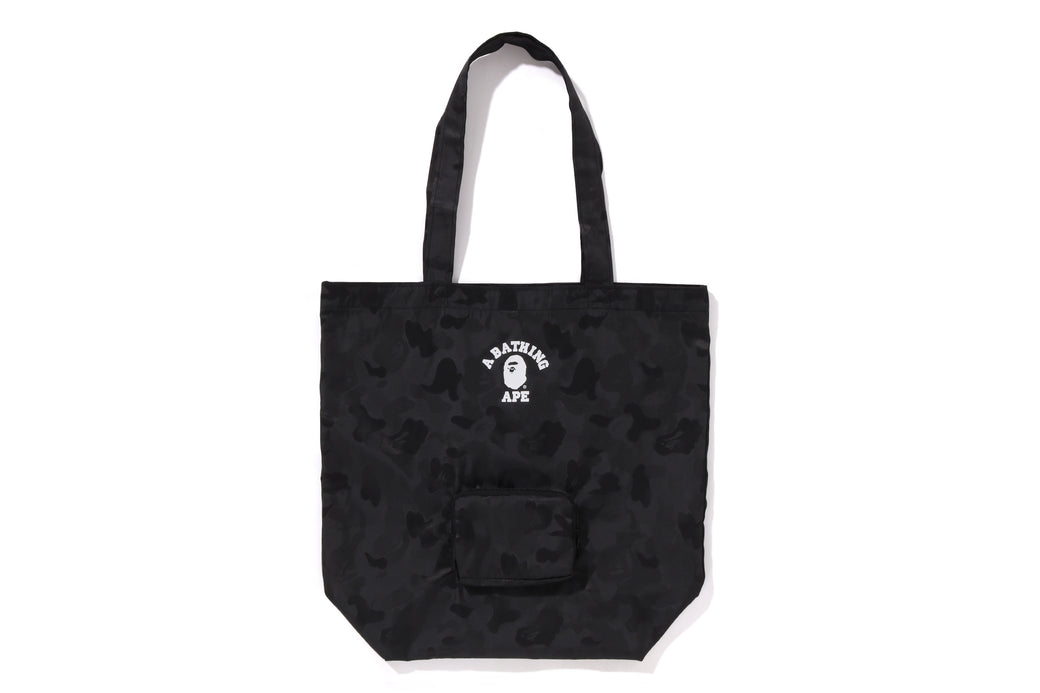 早い者勝ち A BATHING APE ABC CAMO JACQUARD PACKABLE TOTE BAG ABC CAMO POLYESTER JACQUARD PACKABLE TOTE BAG | bape.com