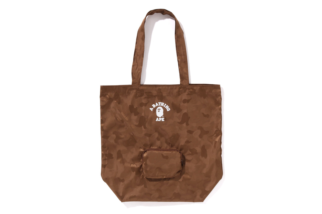 ABC CAMO POLYESTER JACQUARD PACKABLE TOTE BAG | bape.com