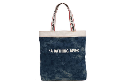 SOLID CAMO DENIM TOTE BAG