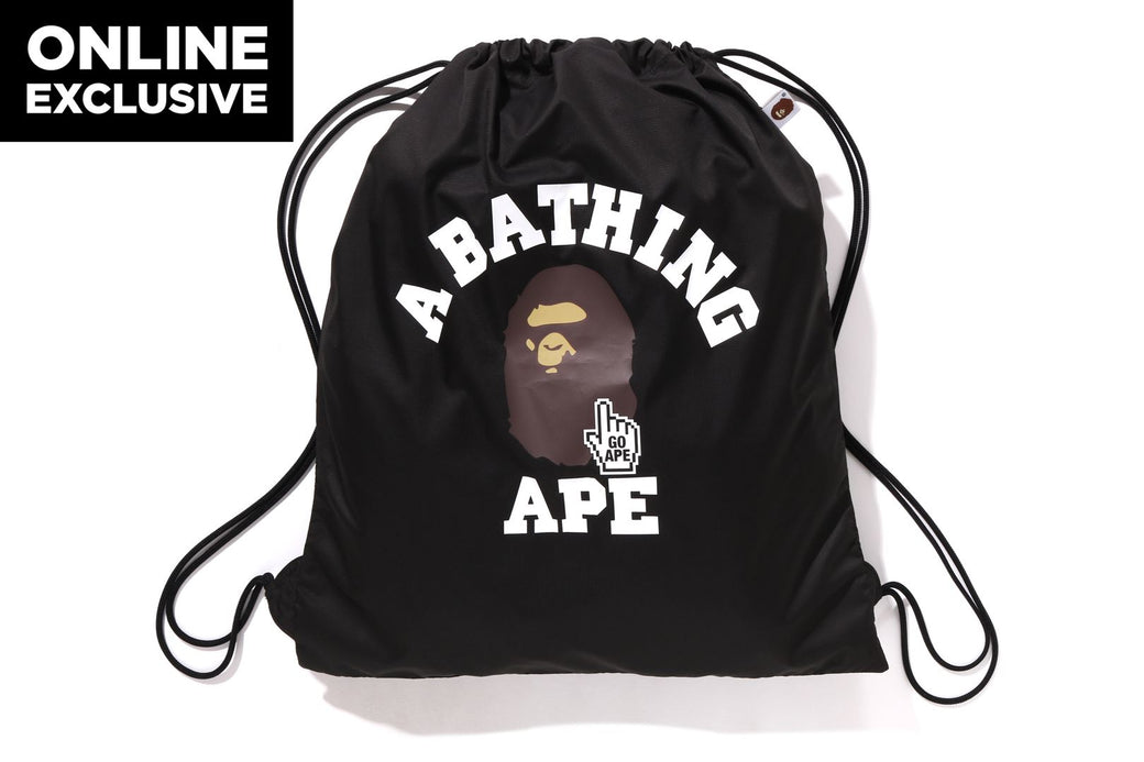 GO APE POINTER COLLEGE BAPEC ナップサック　限定 GO APE POINTER COLLEGE KNAPSACK BAPEC | bape.com
