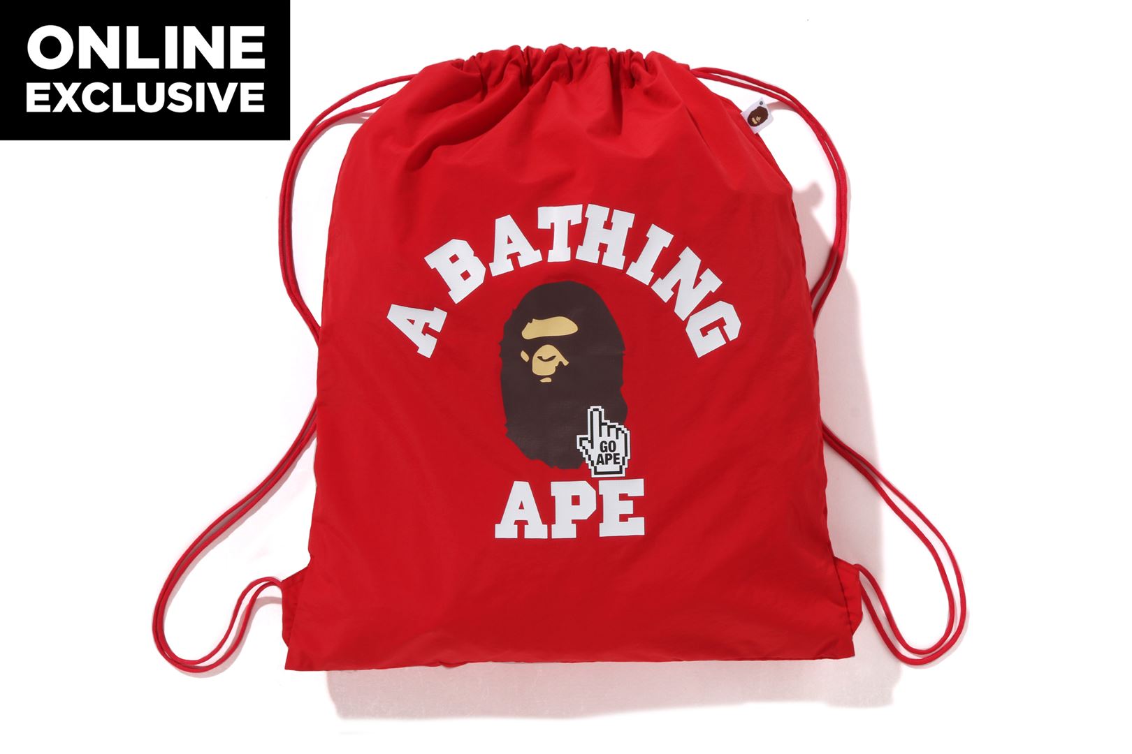 即完売‼︎ オンライン限定　A BATHING APE ナップサック　リュック　① 即完売‼︎ オンライン限定 A BATHING APE ナップサック リュック