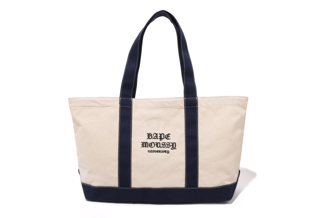 BAPE X MOUSSY 】EMBLEM TOTE BAG | bape.com
