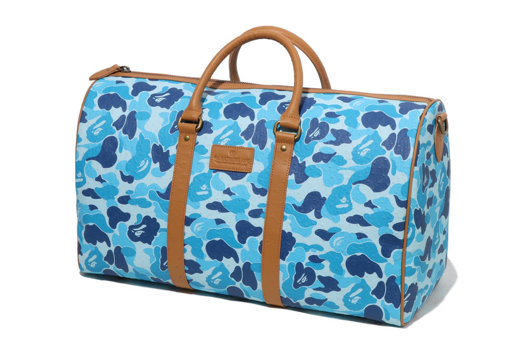 ABC CAMO PU OSTRICH BOSTON BAG | bape.com