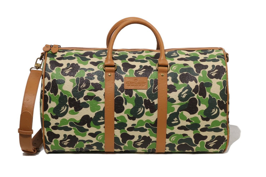 ABC CAMO PU OSTRICH BOSTON BAG | bape.com