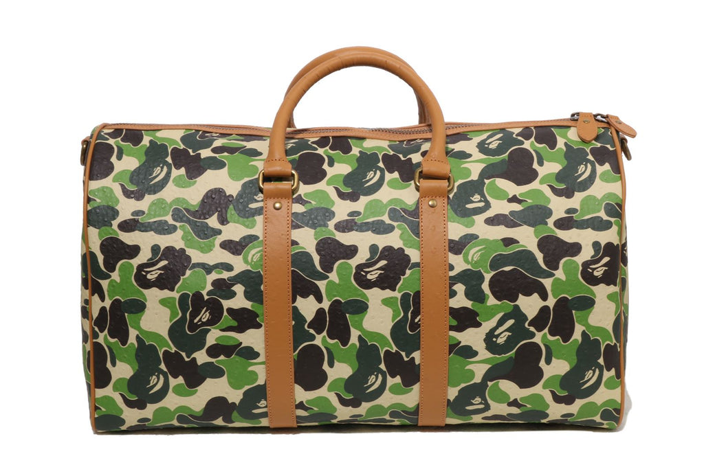ABC CAMO PU OSTRICH BOSTON BAG | bape.com