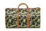 ABC CAMO PU OSTRICH BOSTON BAG