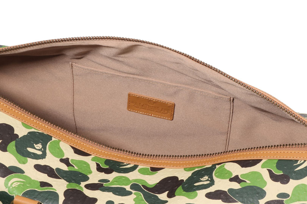 ABC CAMO PU OSTRICH BOSTON BAG | bape.com