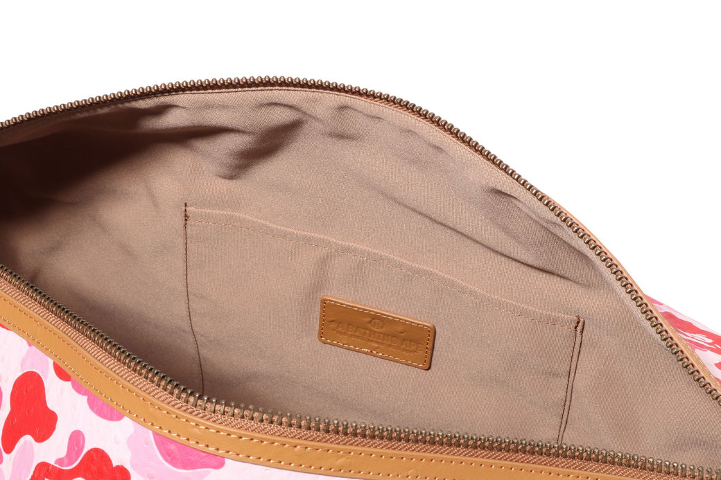 ABC CAMO PU OSTRICH BOSTON BAG | bape.com