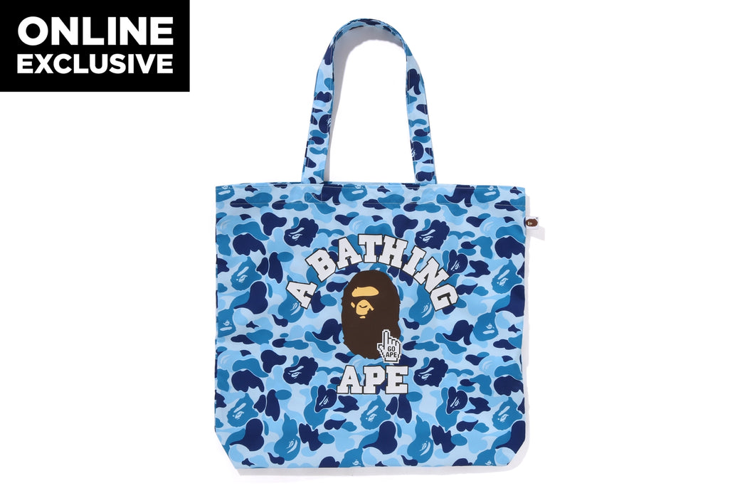 BAPE CAMO GO APE POINTER COLLEGE TOTE BAG BAPEC | bape.com