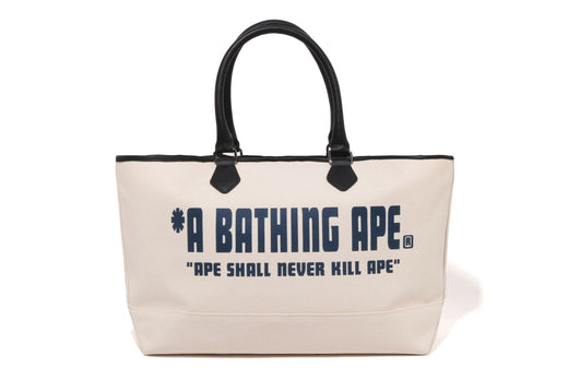 A BATHING APE CANVAS TOTE BAG