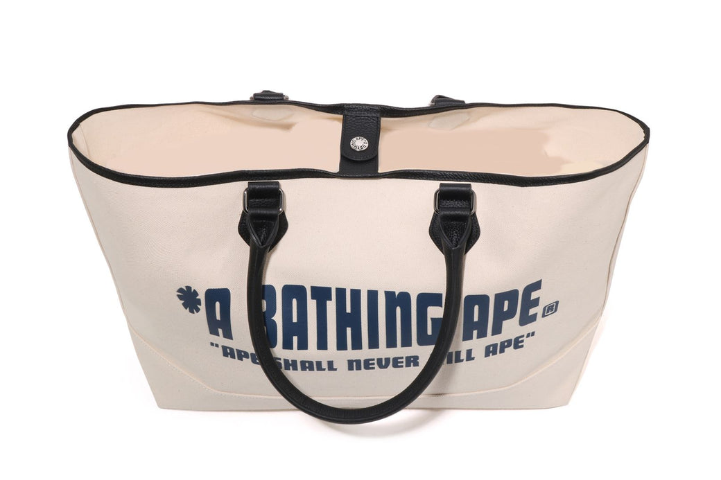 A BATHING APE CANVAS TOTE BAG | bape.com
