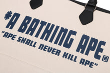 A BATHING APE CANVAS TOTE BAG