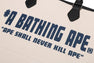 A BATHING APE CANVAS TOTE BAG