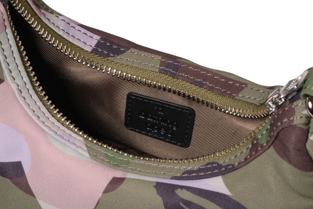 STA OVER PRINT 1ST CAMO QUILTING MOON SHAPE BAG | bape.com