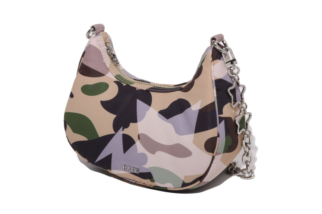 STA OVER PRINT 1ST CAMO QUILTING MOON SHAPE BAG | bape.com