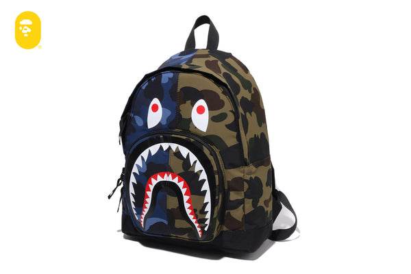 SPLIT CAMO SHARK DAYPACK | bape.com