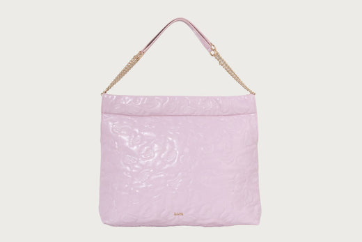 CAMO QUILTING CHAIN HANDLE TOTE BAG