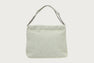 DENIM CAMO QUILTING CHAIN HANDLE TOTE BAG