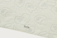 DENIM CAMO QUILTING CHAIN HANDLE TOTE BAG