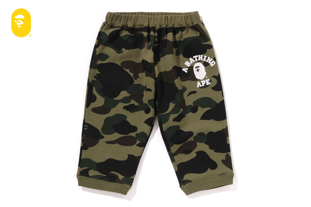 1ST CAMO COLLEGE BABY PANTS | bape.com