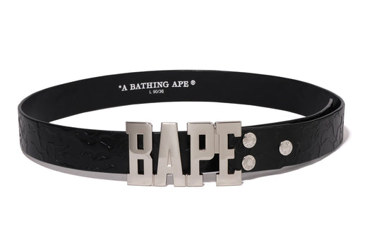 SOLID CAMO BAPE LEATHER BELT | bape.com