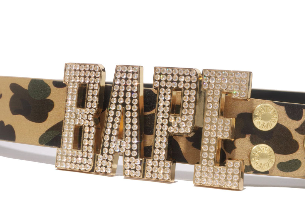 1ST CAMO BAPE LEATHER BELT | bape.com