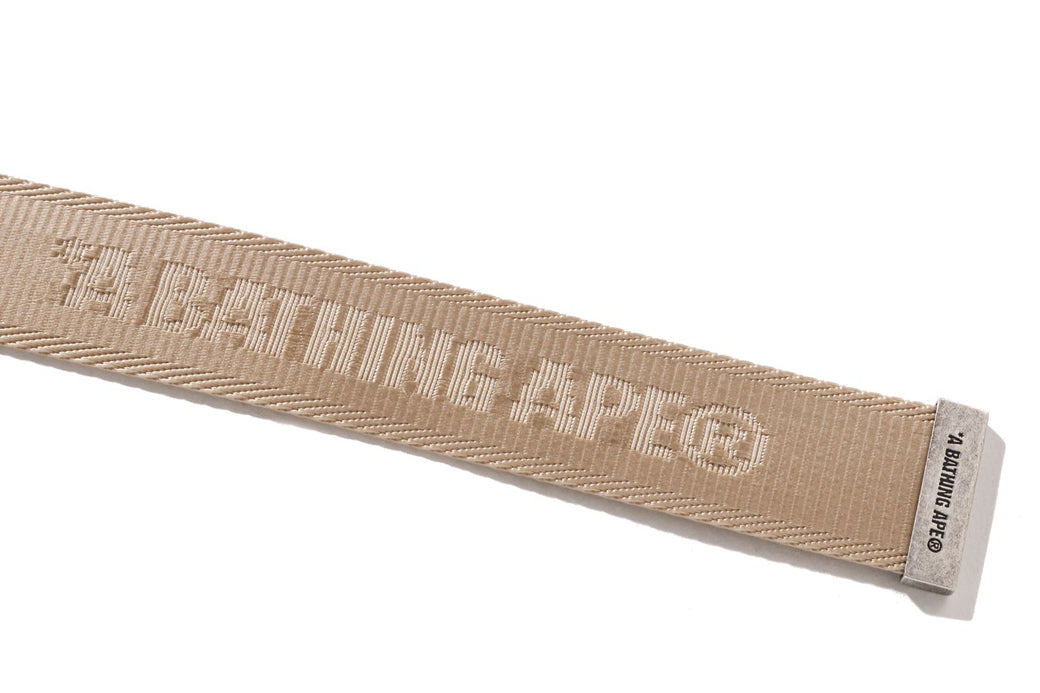 BATHING APE LOGO JACQUARD NYLON BELT | bape.com